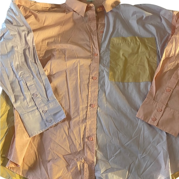 Abercrombie & Fitch women’s button down pastels XL nwts - Picture 6 of 8